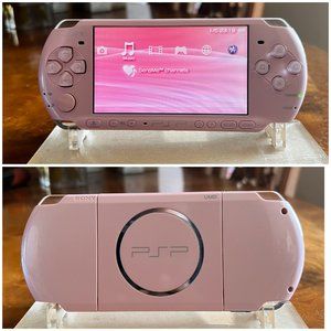 Blossom Pink PSP 3000 (Free pouch/Transparent shell/Wrist strap/Charger)
